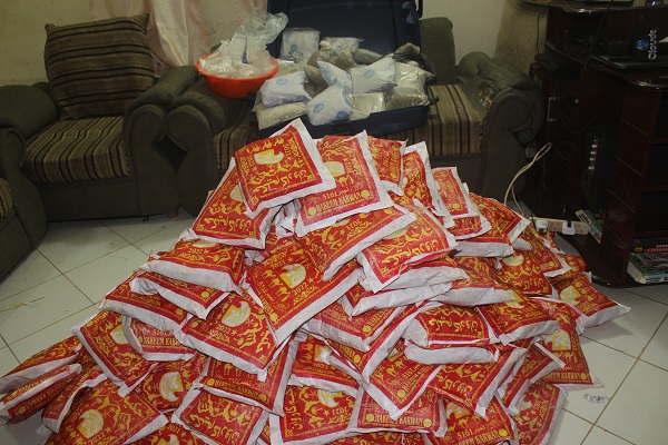 Kilo 268.50 za heroin zilizokamatwa katika moja ya operesheni zilizofanywa na Mamlaka eneo la Mbezi Kibanda cha mkaa jijini Dar es Salaam zikiwahusisha raia mmoja wa Nigeria na watanzania wawili.
