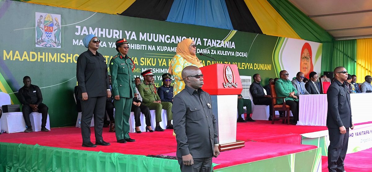Rais Mhe. Samia Suluhu Hassan ahutubia katika Maadhimisho ya Kitaifa ya Kupiga Vita Matumizi na Biashara ya Dawa za Kulevya Duniani, Mkoani Arusha