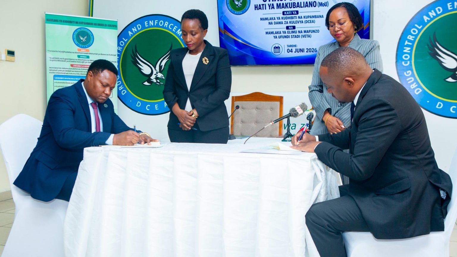 DCEA na VETA Zasaini Makubaliano ya Kuwezesha Waraibu Waliopata Nafuu Kupata Ujuzi wa Ufundi Stadi